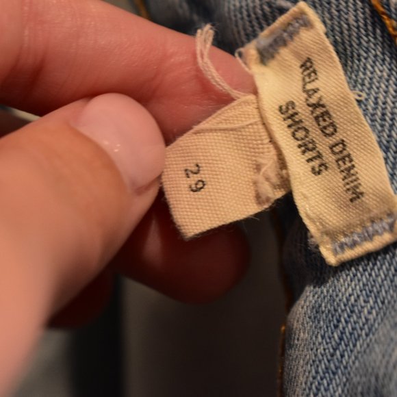 Madewell Light Wash Relaxed Denim Jean Shorts - Picture 2 of 4